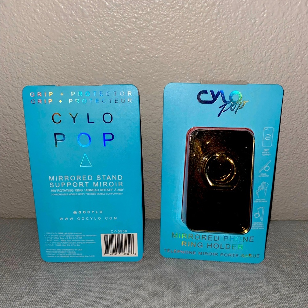 CYLO Pop Mirrored Phone Ring Holder